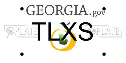 TLXS Georgia License Plate