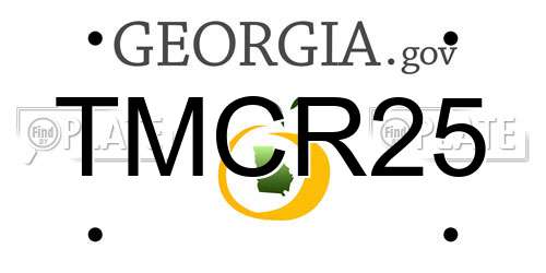 TMCR25 Georgia License Plate