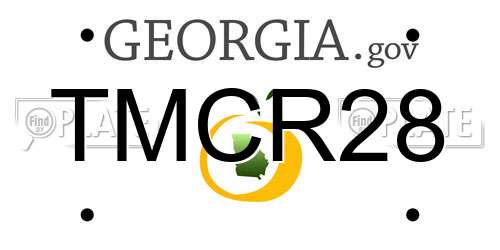 TMCR28 Georgia License Plate