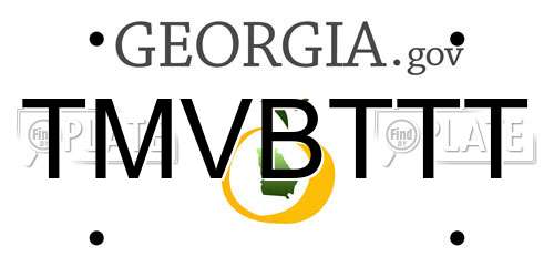 TMVBTTT Georgia License Plate