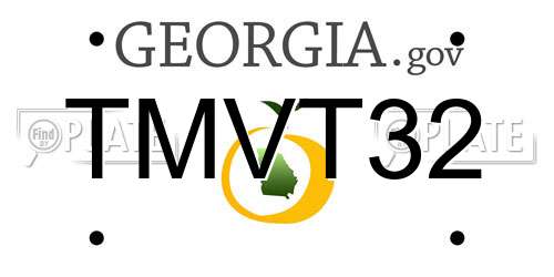 TMVT32 Georgia License Plate