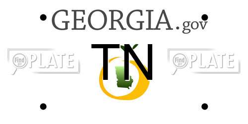 TN Georgia License Plate