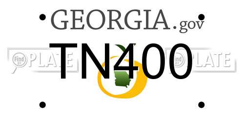 TN400 Georgia License Plate