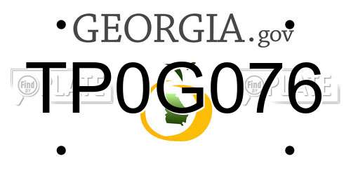 TP0G076 Georgia License Plate
