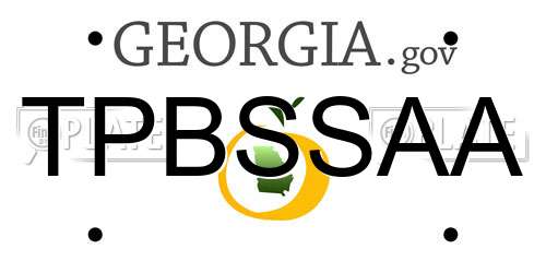 TPBSSAA Georgia License Plate