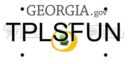 TPLSFUN Georgia License Plate