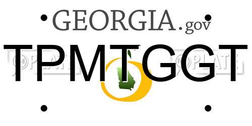 TPMTGGT Georgia License Plate