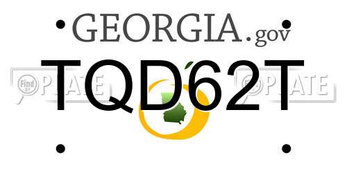 TQD62T Georgia License Plate