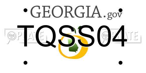 TQSS04 Georgia License Plate