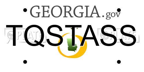 TQSTASS Georgia License Plate