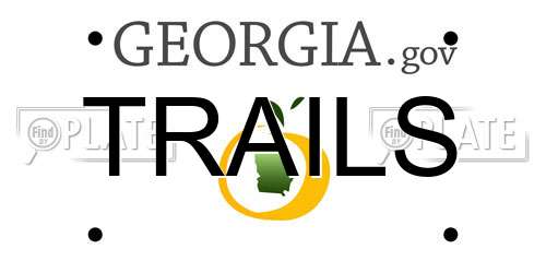 TRAILS Georgia License Plate