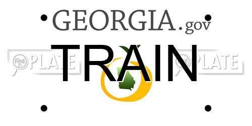 TRAIN Georgia License Plate