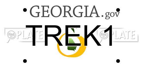 TREK1 Georgia License Plate