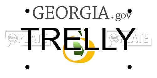 TRELLY Georgia License Plate