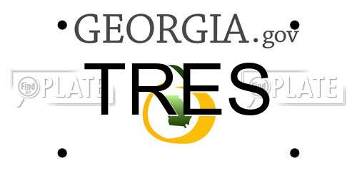 TRES Georgia License Plate
