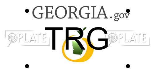 TRG Georgia License Plate