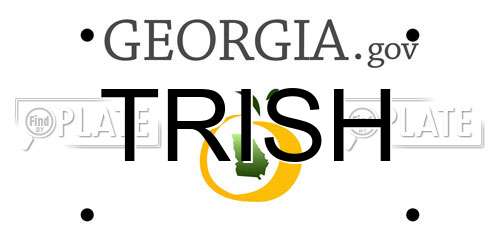 TRISH Georgia License Plate