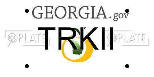 TRKII Georgia License Plate