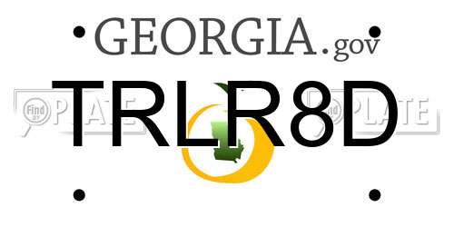 TRLR8D Georgia License Plate