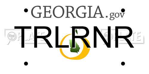 TRLRNR Georgia License Plate
