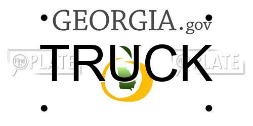 TRUCK Georgia License Plate