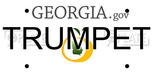 TRUMPET Georgia License Plate