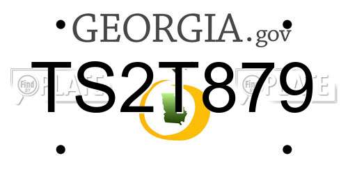 TS2T879 Georgia License Plate