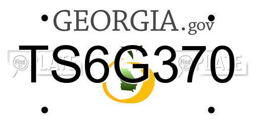 TS6G370 Georgia License Plate