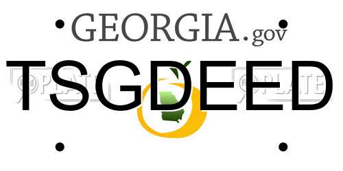 TSGDEED Georgia License Plate