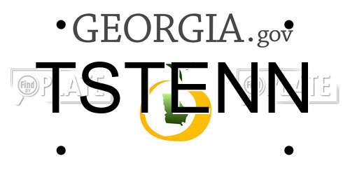 TSTENN license plate in GA state