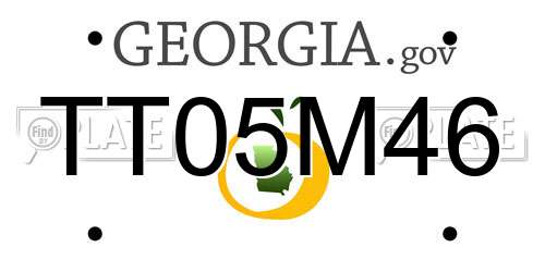 TT05M46 Georgia License Plate