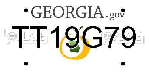 TT19G79 Georgia License Plate