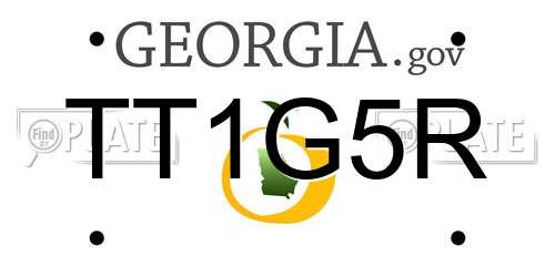 TT1G5R Georgia License Plate