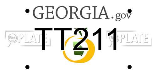 TT211 Georgia License Plate