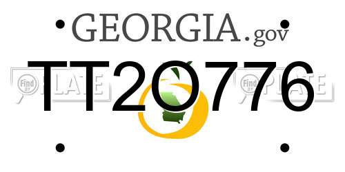 TT2O776 Georgia License Plate