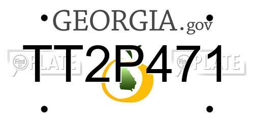 TT2P471 Georgia License Plate