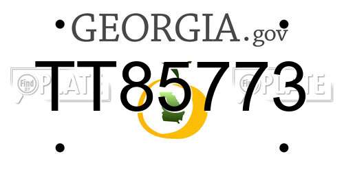 TT85773 Georgia License Plate