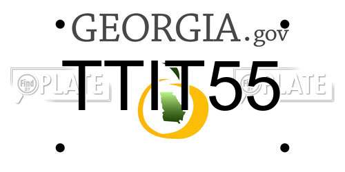 TTIT55 Georgia License Plate