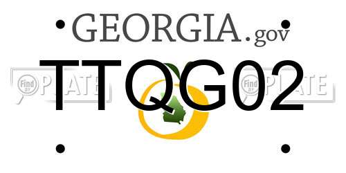 TTQG02 Georgia License Plate