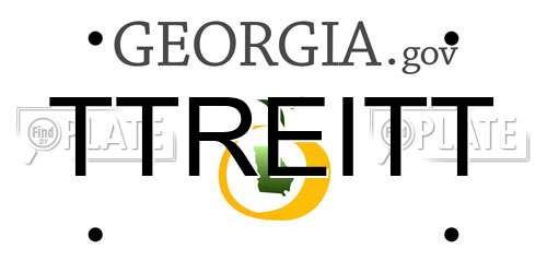 TTREITT Georgia License Plate