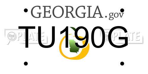 TU190G Georgia License Plate