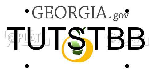 TUTSTBB Georgia License Plate