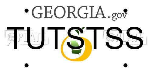 TUTSTSS Georgia License Plate