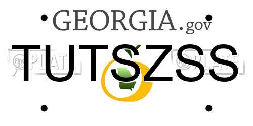 TUTSZSS Georgia License Plate