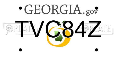 TVC84Z Georgia License Plate