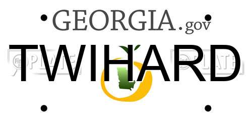TWIHARD Georgia License Plate