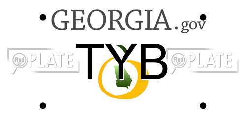 TYB Georgia License Plate