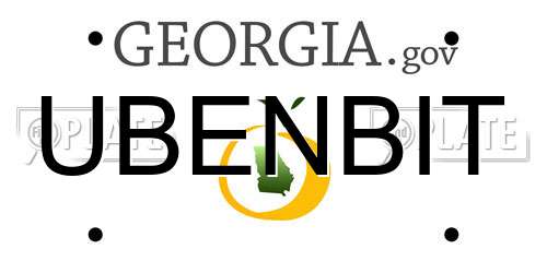 UBENBIT Georgia License Plate