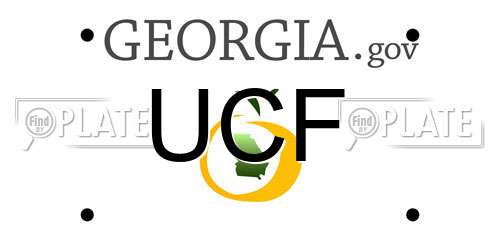 UCF Georgia License Plate