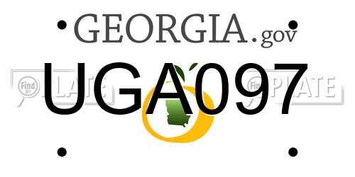 UGA097 Georgia License Plate